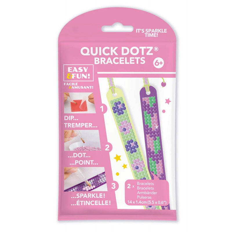 Set DIY creativ - bratari Spring, pictura cu diamante - Diamond Dotz® - Publisol.ro