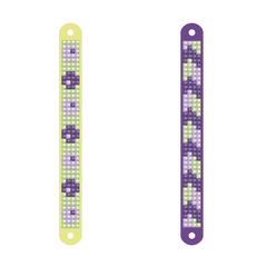 Set DIY creativ - bratari Spring, pictura cu diamante - Diamond Dotz® - Publisol.ro
