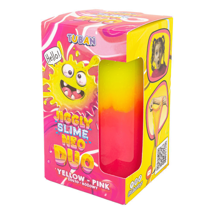 Set DIY experimente JIGGLY SLIME NEO DUO, GALBEN - ROZ - Tuban - Publisol.ro