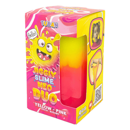 Set DIY experimente JIGGLY SLIME NEO DUO, GALBEN - ROZ - Tuban - Publisol.ro