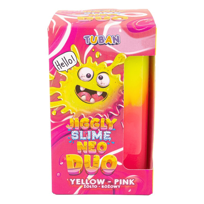 Set DIY experimente JIGGLY SLIME NEO DUO, GALBEN - ROZ - Tuban - Publisol.ro