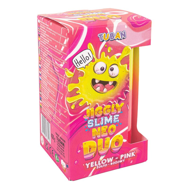 Set DIY experimente JIGGLY SLIME NEO DUO, GALBEN - ROZ - Tuban - Publisol.ro