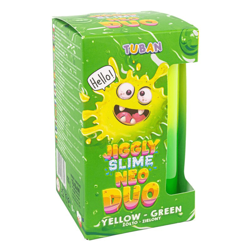 Set DIY experimente JIGGLY SLIME NEO DUO, GALBEN - VERDE - Tuban - Publisol.ro