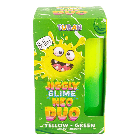Set DIY experimente JIGGLY SLIME NEO DUO, GALBEN - VERDE - Tuban - Publisol.ro