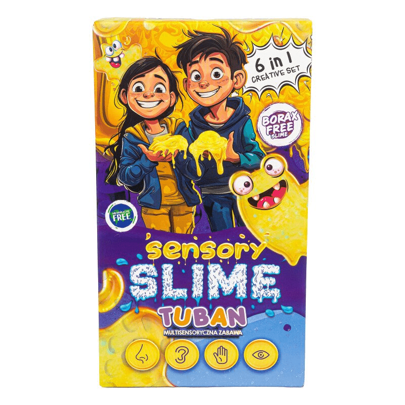 Set DIY experimente SENSORY SLIME - 6 in 1 - Tuban - Publisol.ro