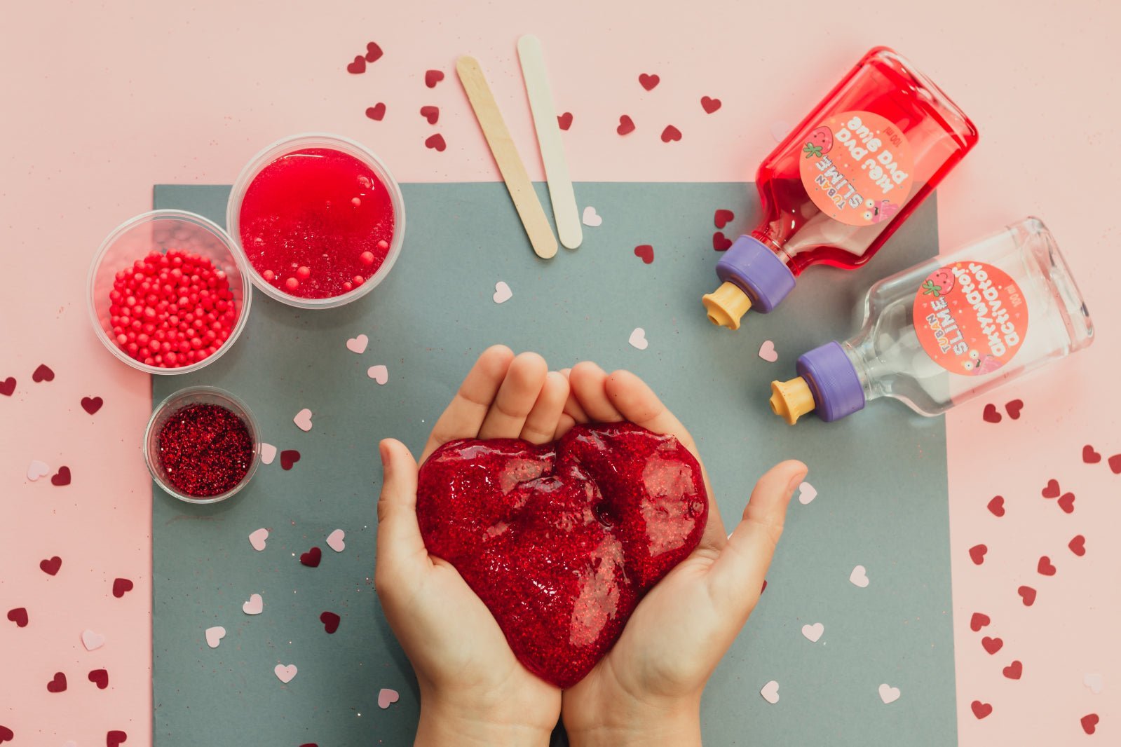 Set DIY experimente SLIME , CAPSUNI XL - Tuban - Publisol.ro