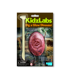 Set educativ Sapa si descopera Dinozaur fosforescent (straluceste in intuneric) - 4M