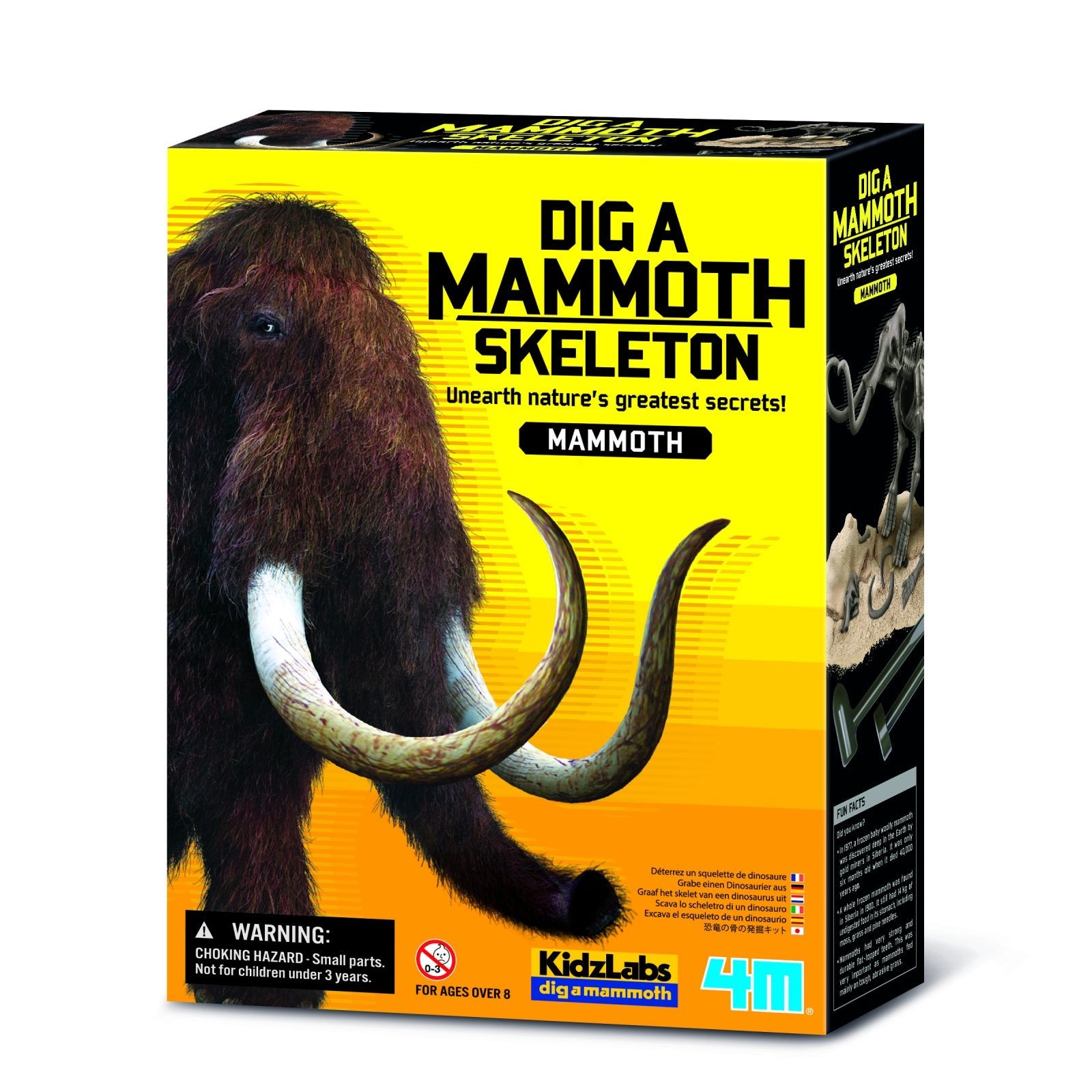 Set educativ Sapa si descopera Dinozauri - Mamut - 4M - Publisol.ro