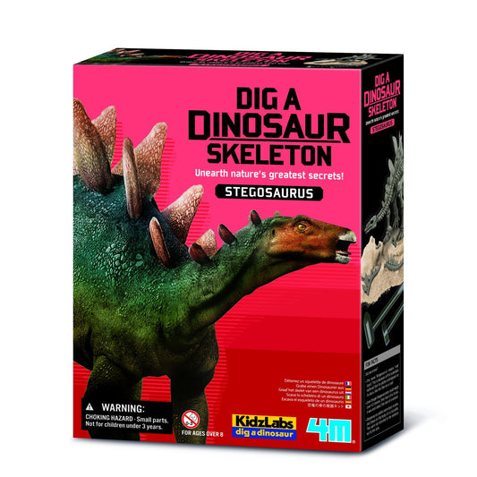 Set educativ Sapa si descopera Dinozauri - Stegosaurus - 4M - Publisol.ro