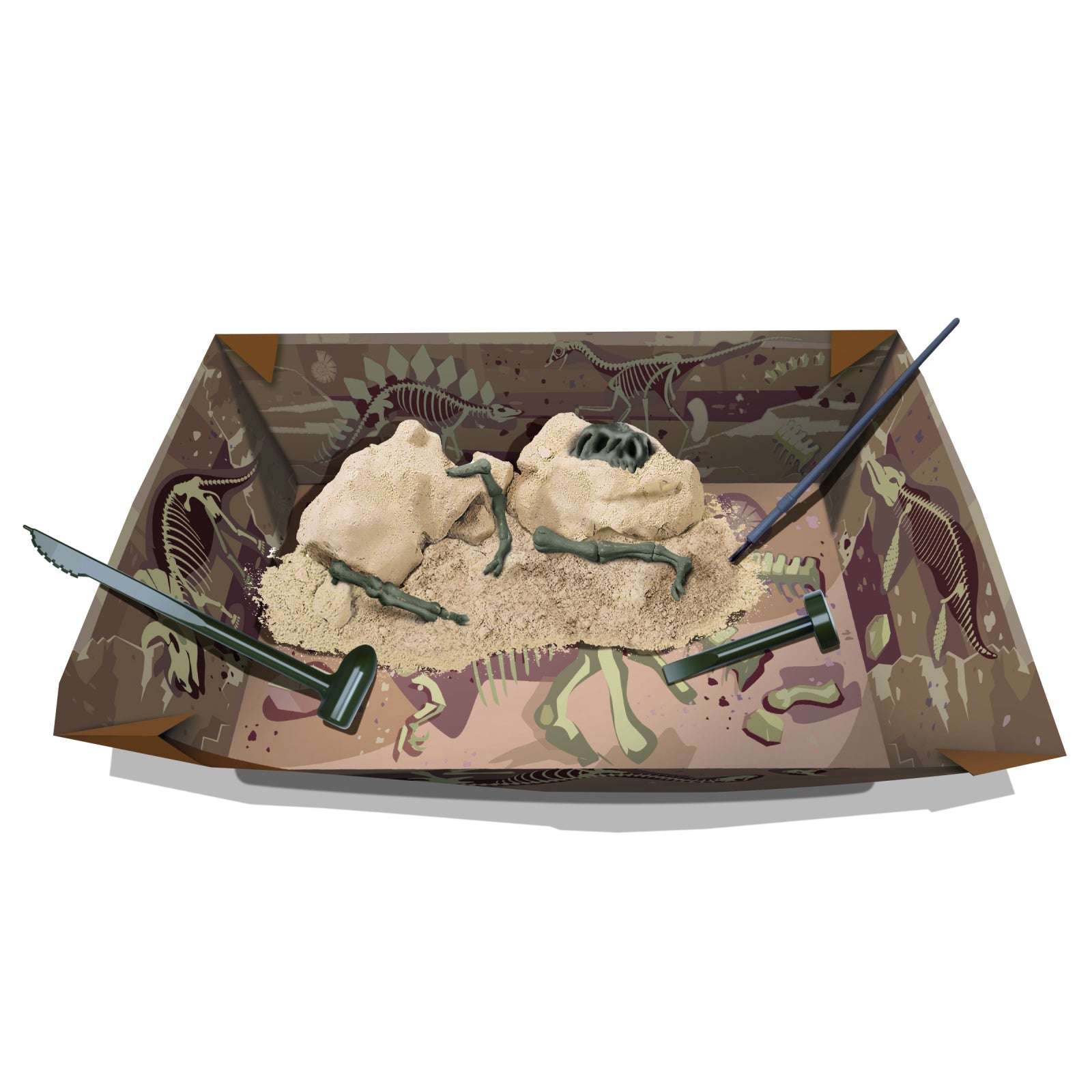 Set educativ Sapa si descopera Dinozauri - T - Rex - 4M - Publisol.ro
