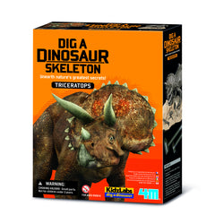 Set educativ Sapa si descopera Dinozauri - Triceratops - 4M