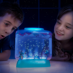 Set educativ STEM - AQUA DRAGONS Habitat Lumea subacvatica - acvariu Deluxe cu LED-uri - Aqua Dragons