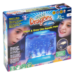 Set educativ STEM - AQUA DRAGONS Habitat Lumea subacvatica - acvariu Deluxe cu LED-uri - Aqua Dragons