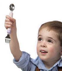 Set lingurita - furculita, pink&purple, Melii - Publisol.ro