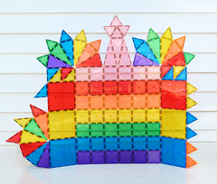 Set magnetic Magblox - 101 piese magnetice de constructie transparente - Magblox