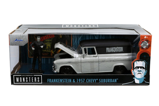 Set masinuta 1957 chevy suburban si figurina frankenstein, Simba - Publisol.ro