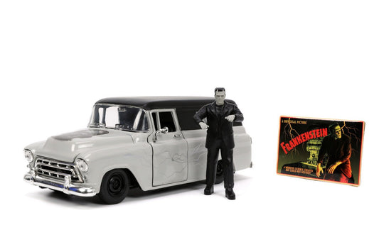 Set masinuta 1957 chevy suburban si figurina frankenstein, Simba - Publisol.ro