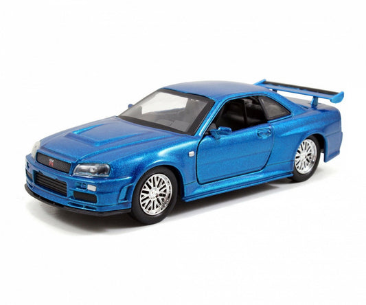 Set masinute metalice fast & furious brian's nissan skyline gt - r(bnr34) scara 1 la 32, Simba - Publisol.ro