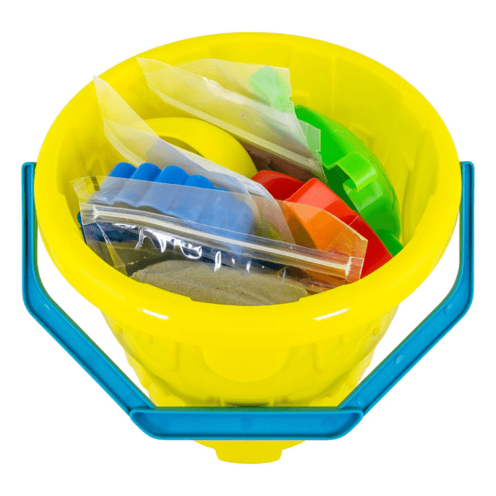 Set Nisip Kinetic 5 culori cu accesorii - Plaja - Tuban - Publisol.ro