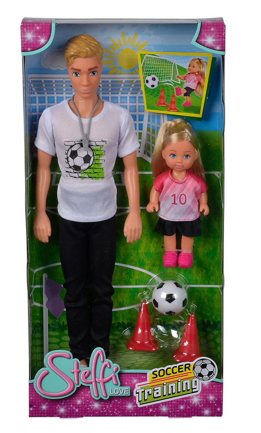 Set papusi kevin si evi set o ora de antrenament, Simba - Publisol.ro