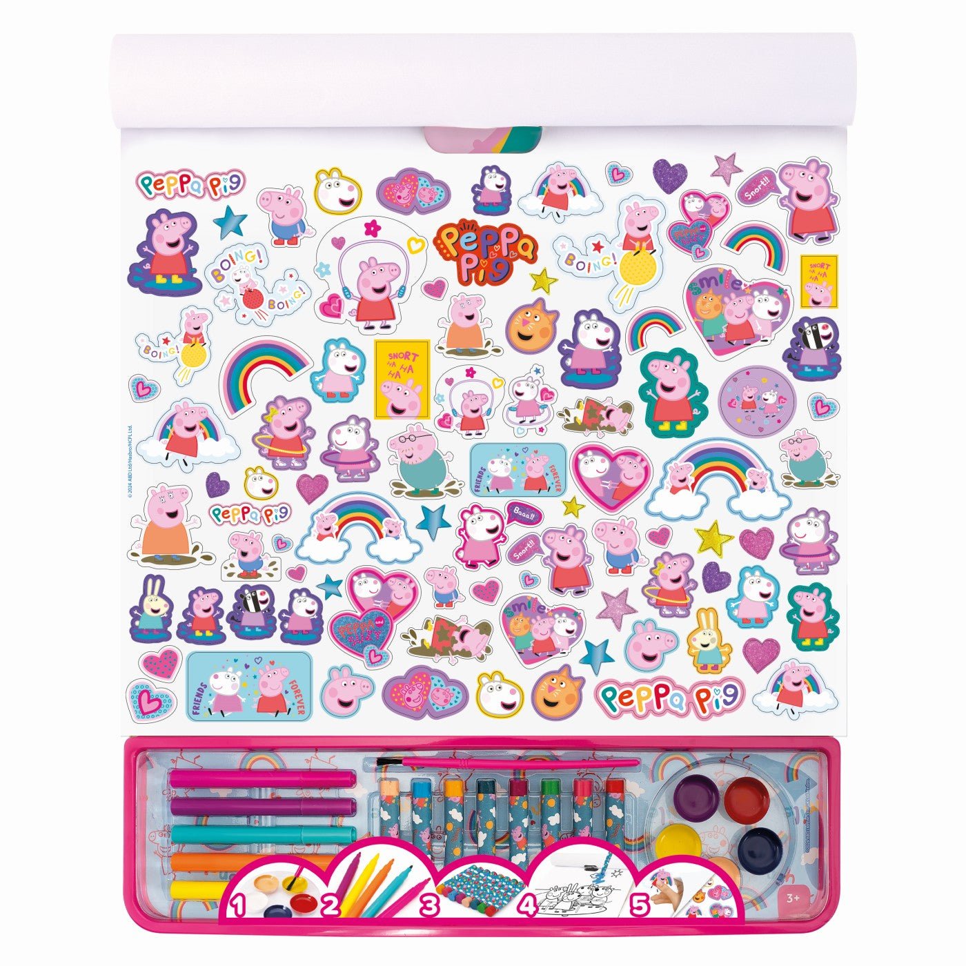 Set pentru desen giga block 5 in 1 peppa pig - Publisol.ro