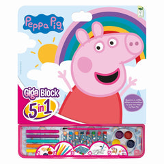 Set pentru desen giga block 5 in 1 peppa pig - Publisol.ro