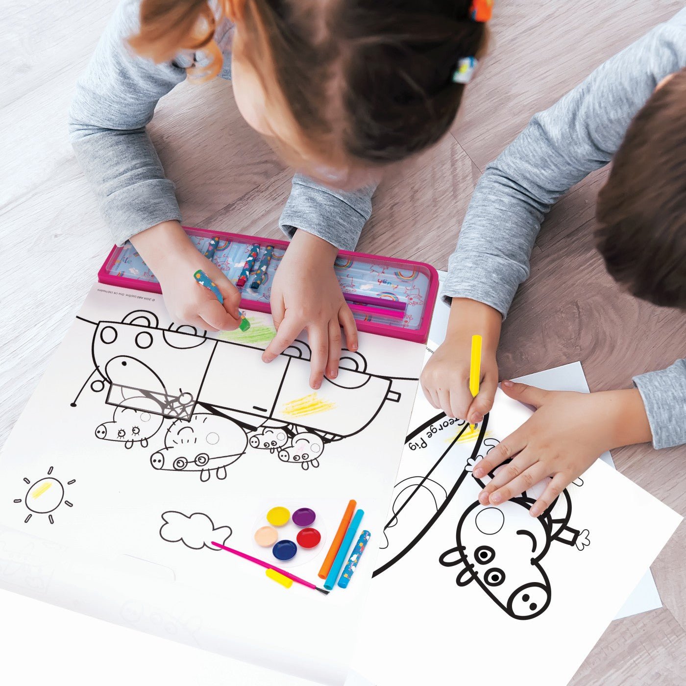 Set pentru desen giga block 5 in 1 peppa pig - Publisol.ro