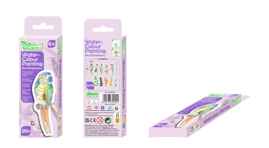 Set pictura cu apa - semne de carte Pasari, colectia Creatii Naturale - Avenir - Publisol.ro