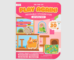 Set planse si jocuri cu abtibilduri repozitionabile - Animale prietenoase - Ooly