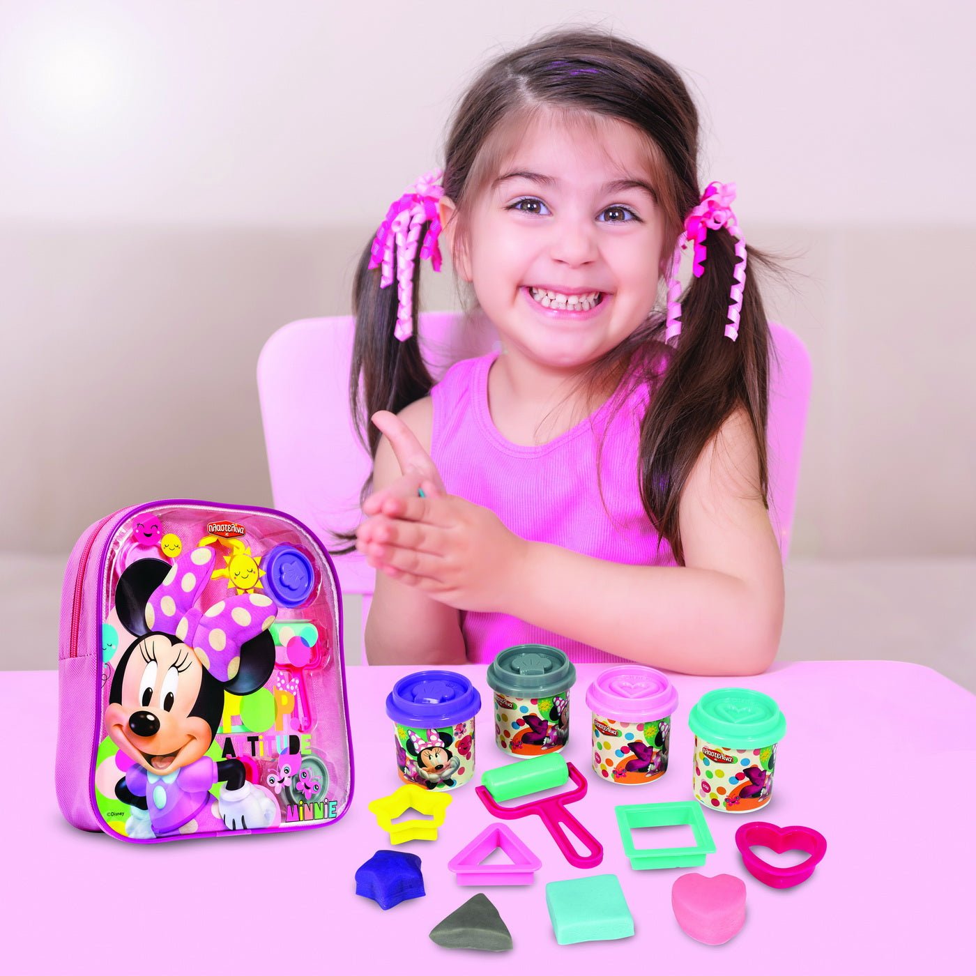 Set plastilina in gentuta pvc design Minnie - Publisol.ro