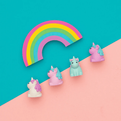 Set Radiere parfumate, Unicorni si Curcubeu - Ooly - Publisol.ro