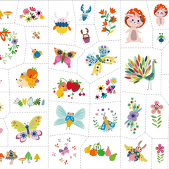 Set stickere si tatuaje pentru fata , Gradina fantastica - Avenir - Publisol.ro