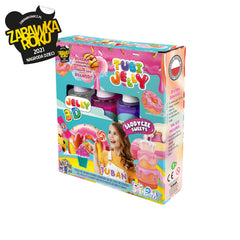 SET TUBI JELLY (gel modelator) cu 3 culori ,   DULCIURI - Tuban