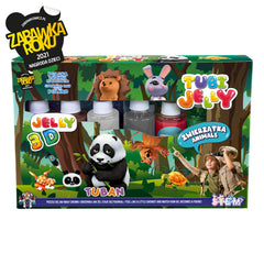 SET TUBI JELLY (gel modelator) cu 6 culori ,   ANIMALE - Tuban