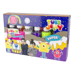 SET TUBI JELLY (gel modelator) cu 6 culori , MONSTRI - Tuban - Publisol.ro