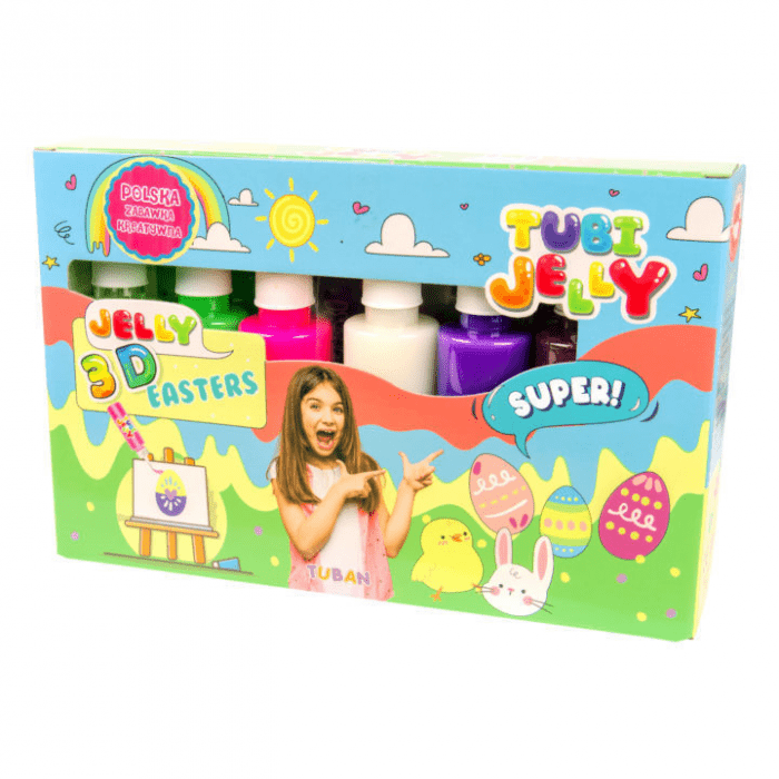 Set TUBI JELLY (gel modelator) cu 6 culori , PASTE - Tuban - Publisol.ro
