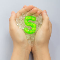 SET TUBI JELLY (gel modelator) cu 6 culori si acvariu mic ,   NUMERE - Tuban