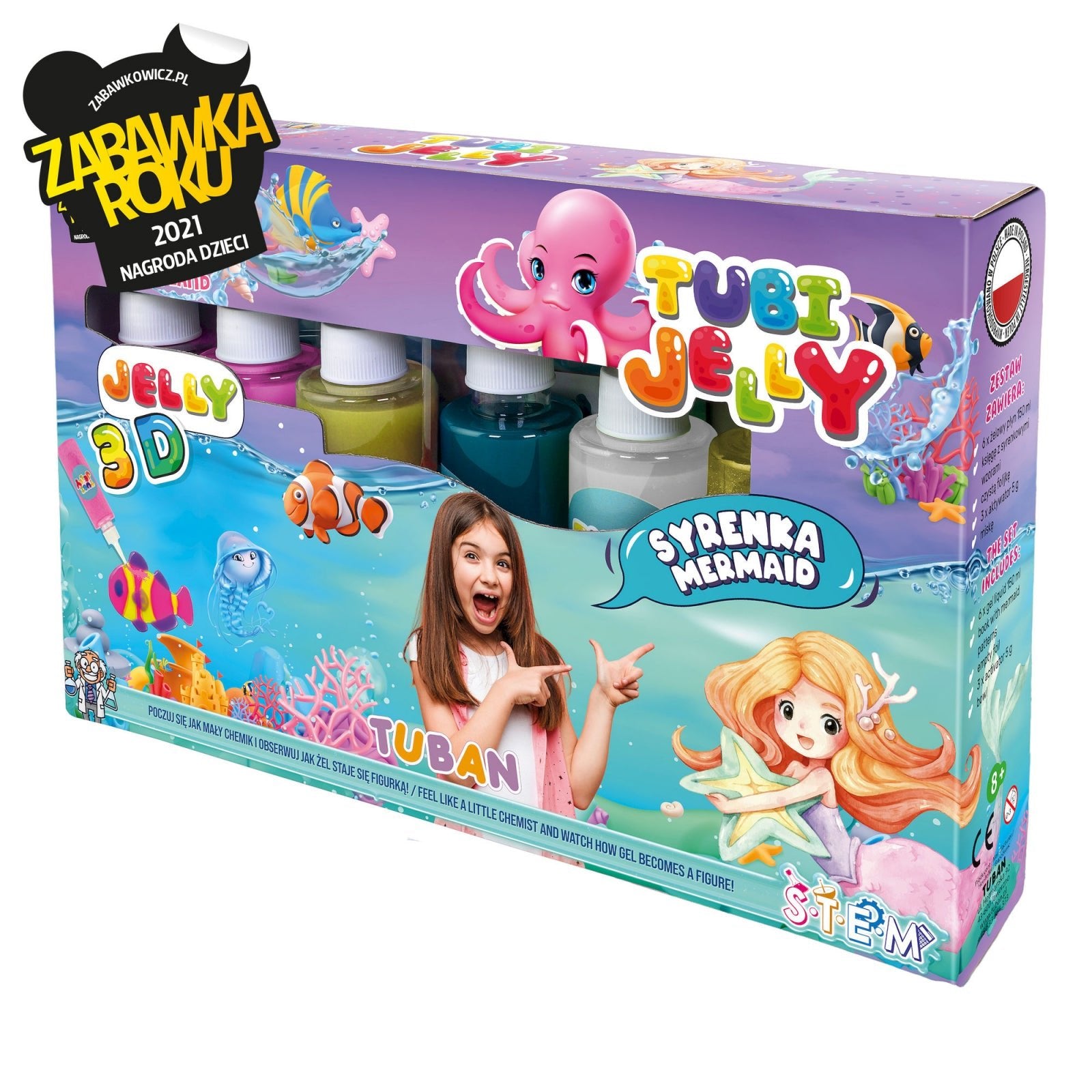 SET TUBI JELLY (gel modelator) cu 6 culori , SIRENA - Tuban - Publisol.ro