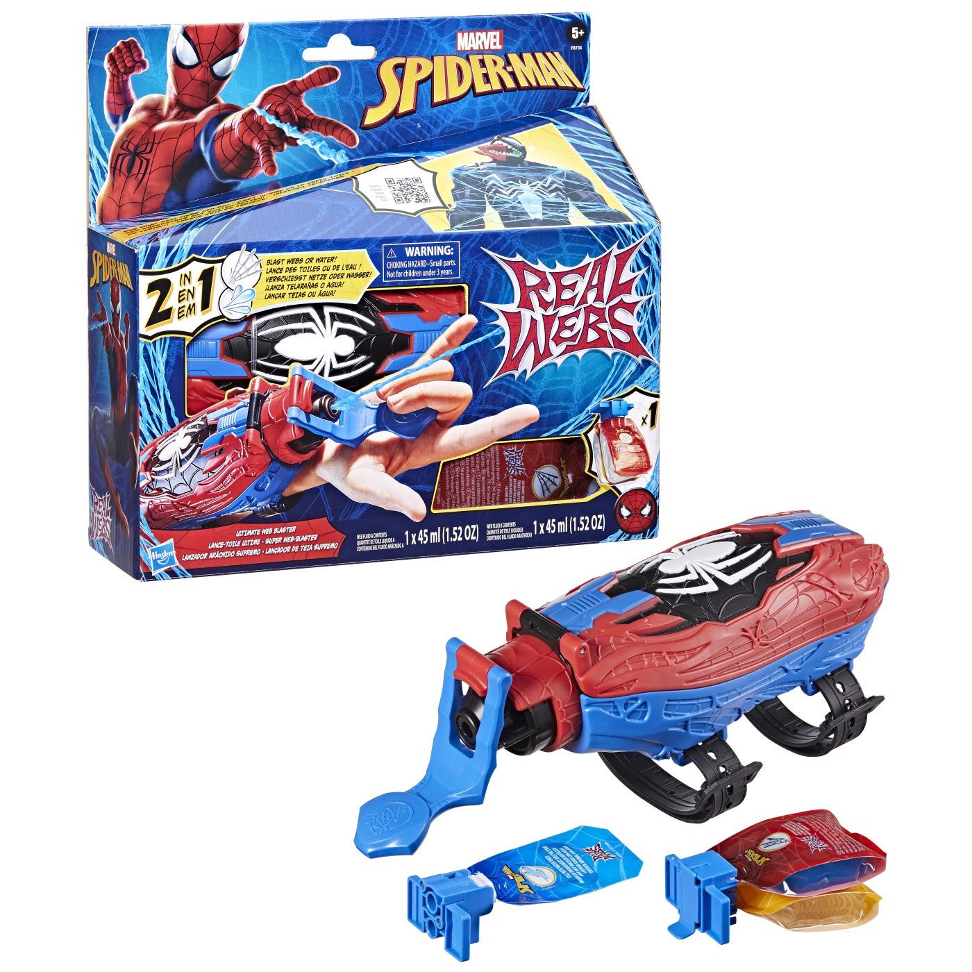 Spiderman blaster cu panza de paianjen - Publisol.ro