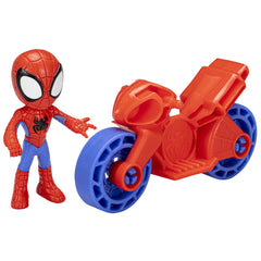 Spiderman set motocicleta si figurina spidey 6 cm - Publisol.ro