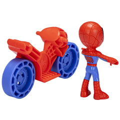 Spiderman set motocicleta si figurina spidey 6 cm - Publisol.ro