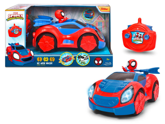 Spidey prietenii extraordinari masinuta cu telecomanda web racer scara 1:18 , Simba - Publisol.ro