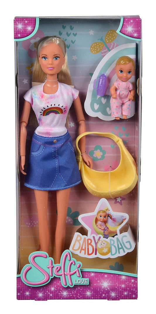 Steffi love papusa steffi cu port bebe, Simba - Publisol.ro