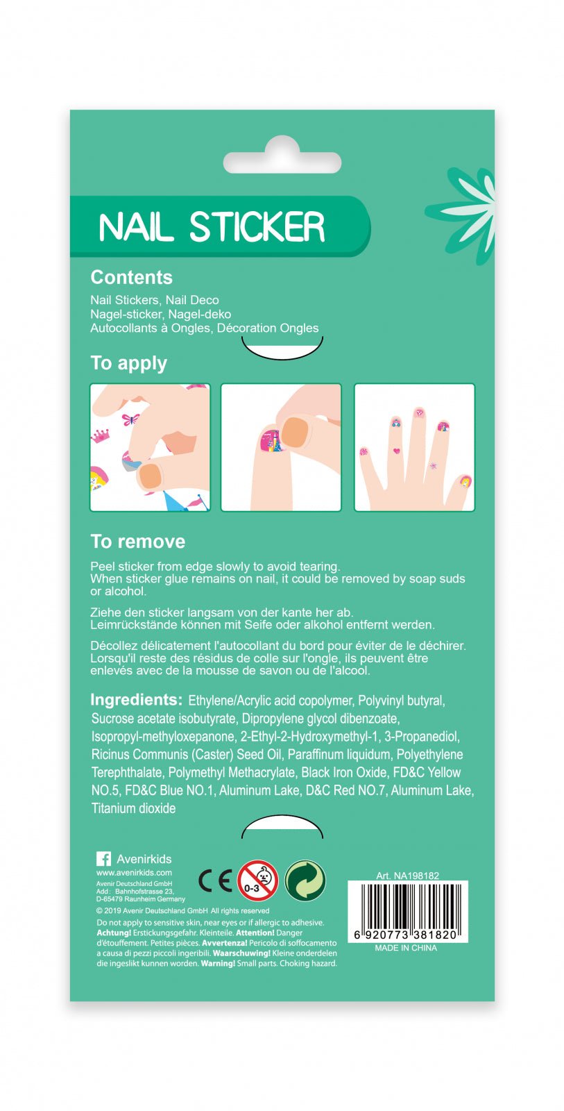 Stickere pentru unghii - Animale - Avenir - Publisol.ro