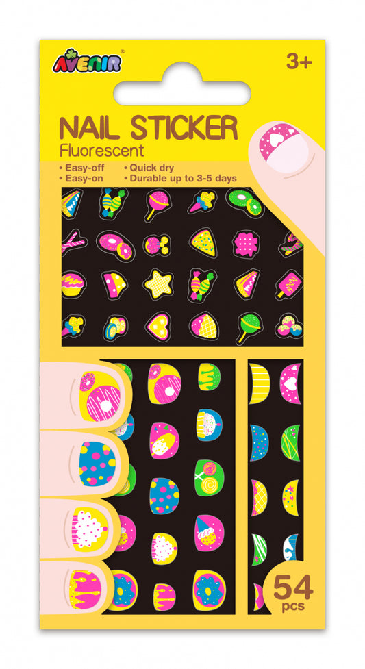 Stickere pentru unghii fosforescente - Cookie - Avenir