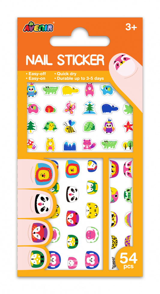 Stickere pentru unghii fosforescente - Animale salbatice - Avenir