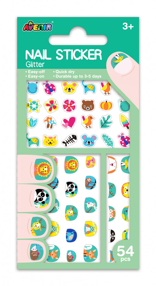 Stickere pentru unghii cu sclipici - Animale - Avenir