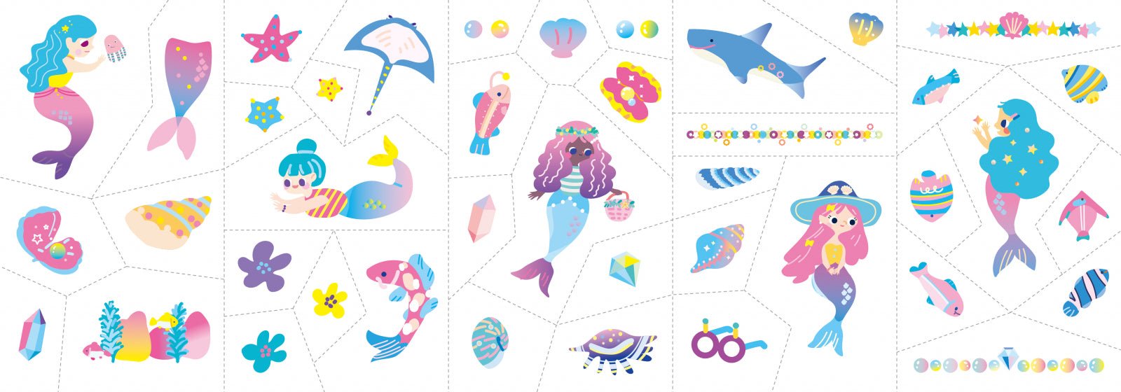 Stickere pentru unghii si tatuaje - Sirena - Avenir - Publisol.ro