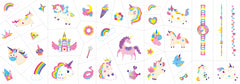 Stickere pentru unghii si tatuaje - Unicorni - Avenir