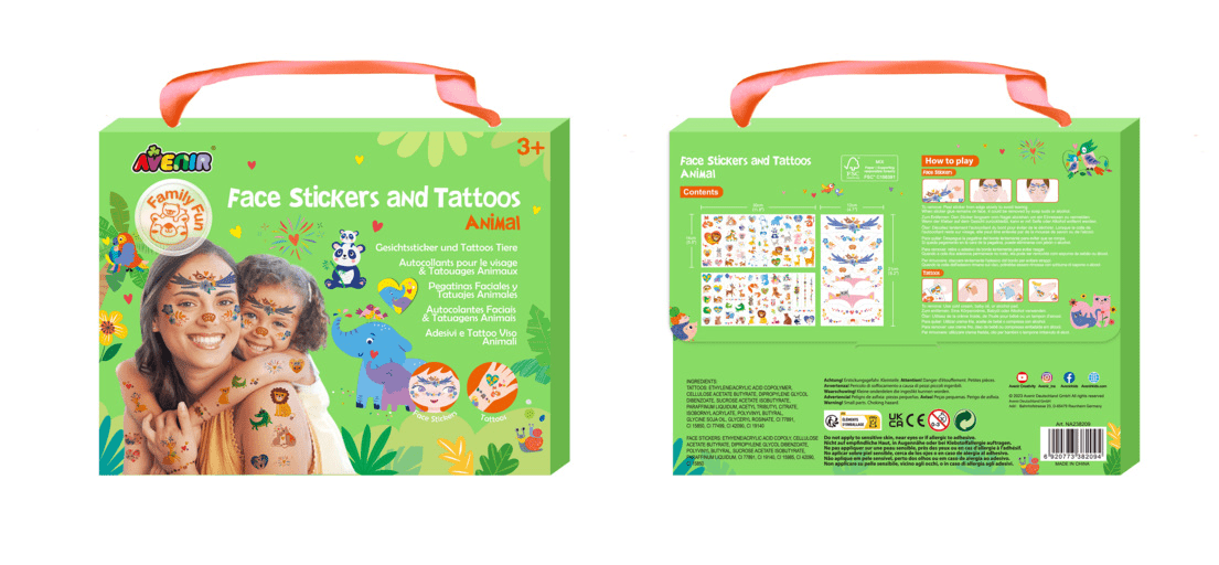 Stickere si tatuaje pentru fata - set parinte - copil - distractie in familie - Avenir - Publisol.ro